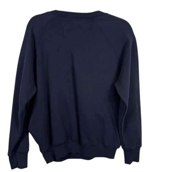 Frame Old School Sweatshirt Navy Blue w/Red Embroidered Script Logo Size Medium - Picture 3 of 11